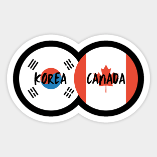 Korean Canadian - Korea, Canada Sticker